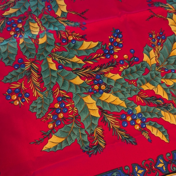 Vintage Avon 1970's Christmas Sleigh Ride Scarf - Picture 5 of 9